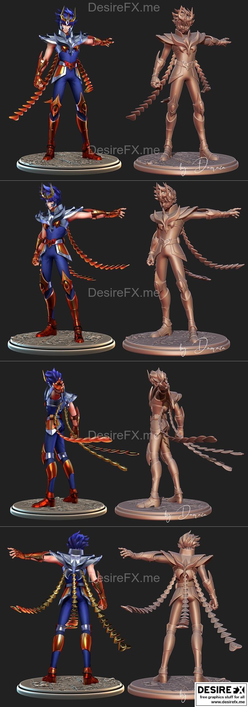 凤凰之焰 3D打印模型|Ikki de Fenix Damaia – 3D Print Model STL