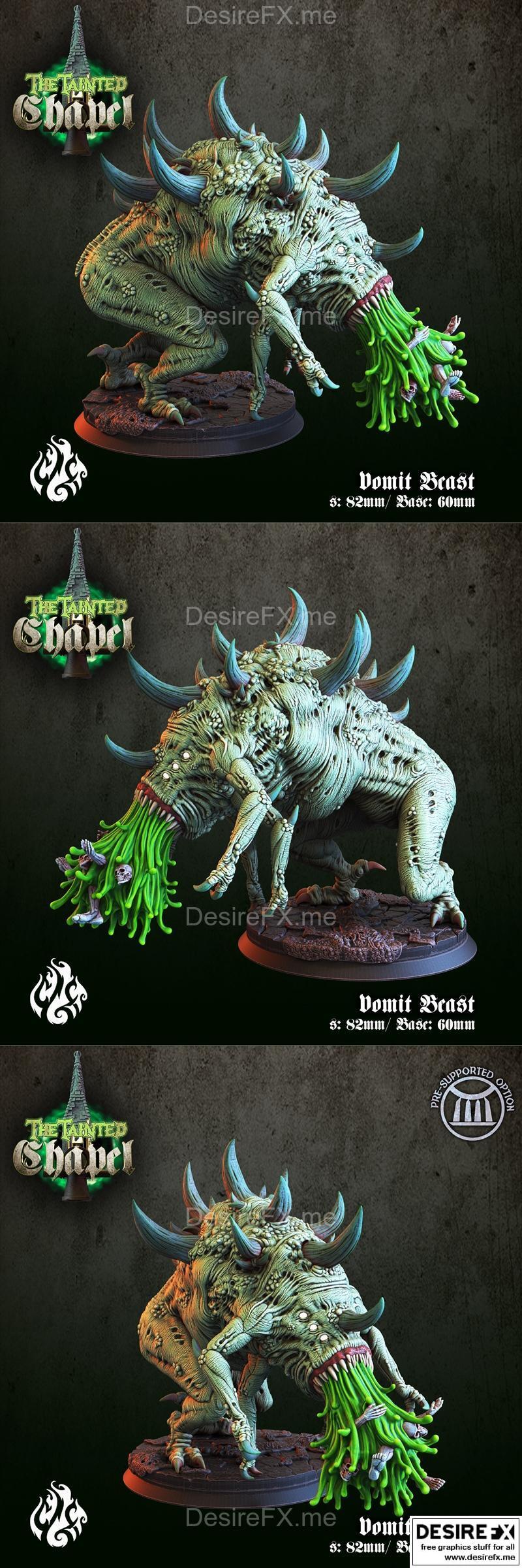 呕吐怪兽 - 3D打印模型 STL|Vomit Beast – 3D Print Model STL