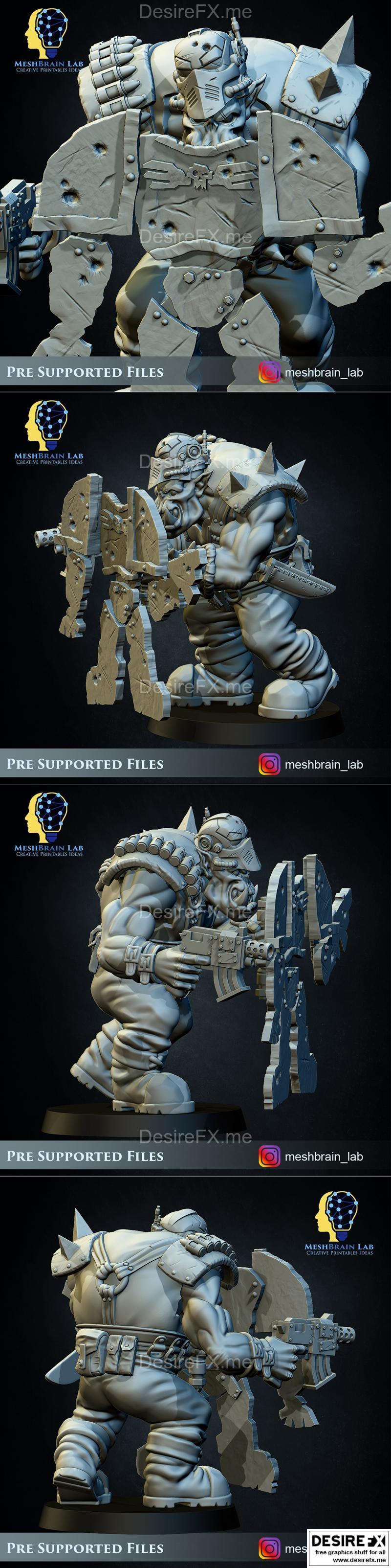 Ork指挥官隐身大师02 3D打印模型|Ork Commando Stealth Master 02 – 3D Print Model STL
