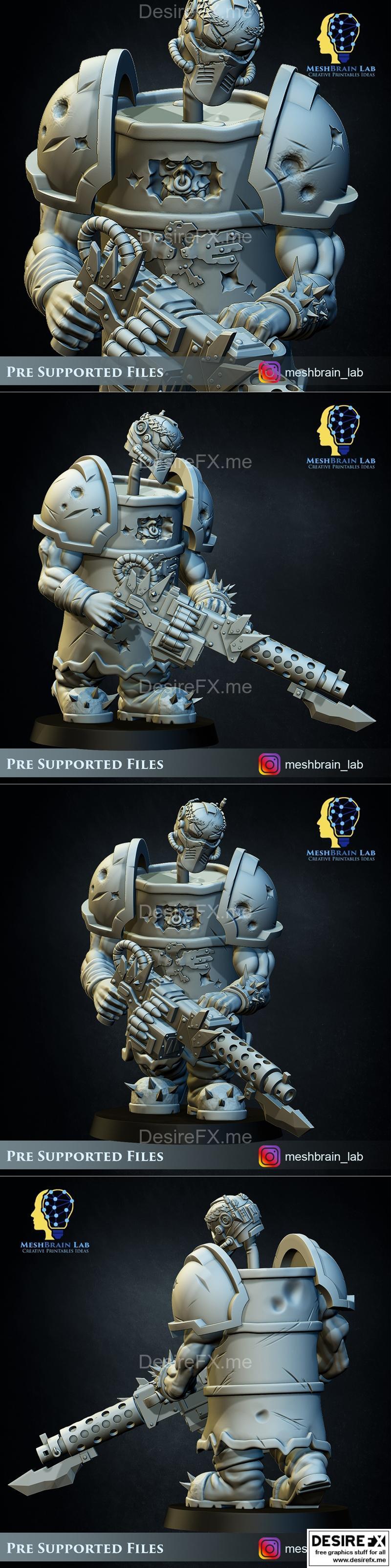 ORK战争机器人 stealth大师 3D打印模型|Ork Commando Stealth Master 01 – 3D Print Model STL
