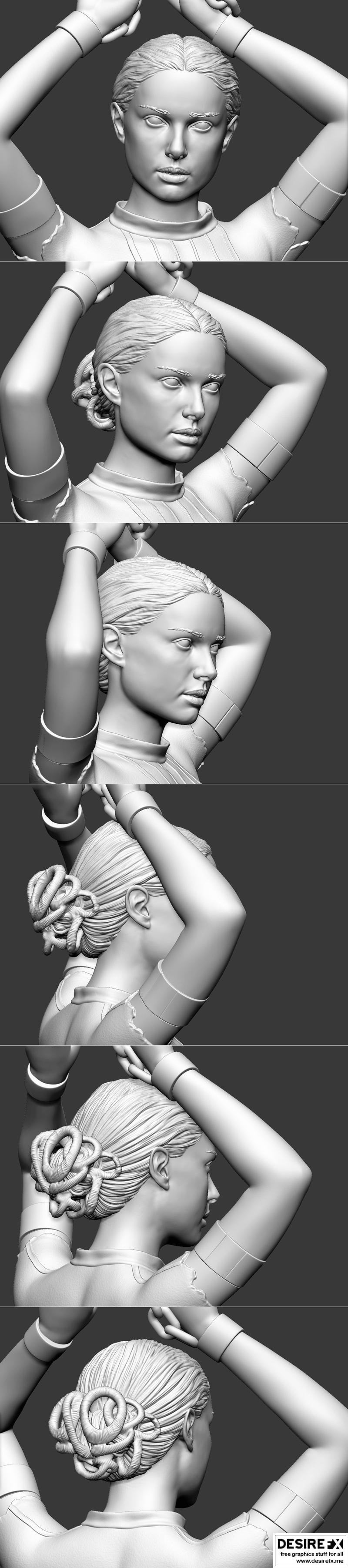 帕德梅手铐模型 3D打印 STL|Padme in handcuffs NSFW Version – 3D Print Model STL