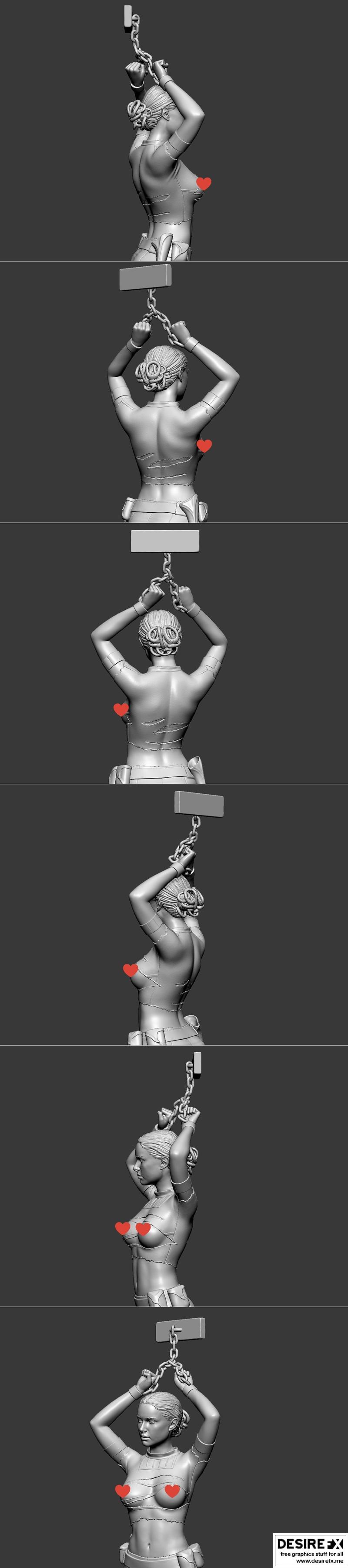 帕德梅手铐模型 3D打印 STL|Padme in handcuffs NSFW Version – 3D Print Model STL