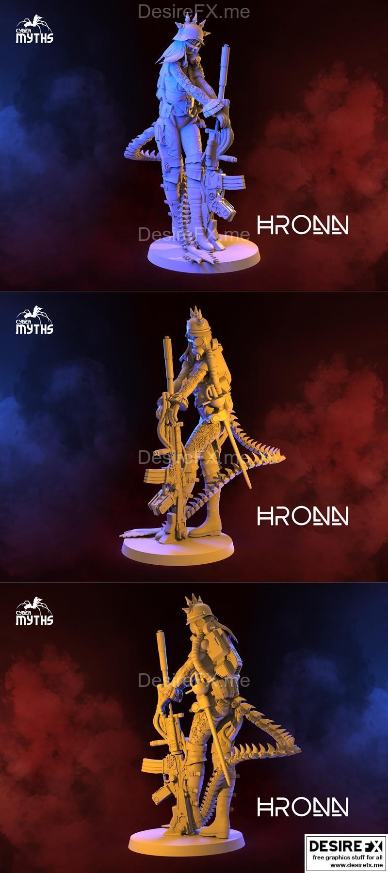 赛博迷思 - 希隆 - 3D打印模型|Cyber Myths – Hronn – 3D Print Model STL