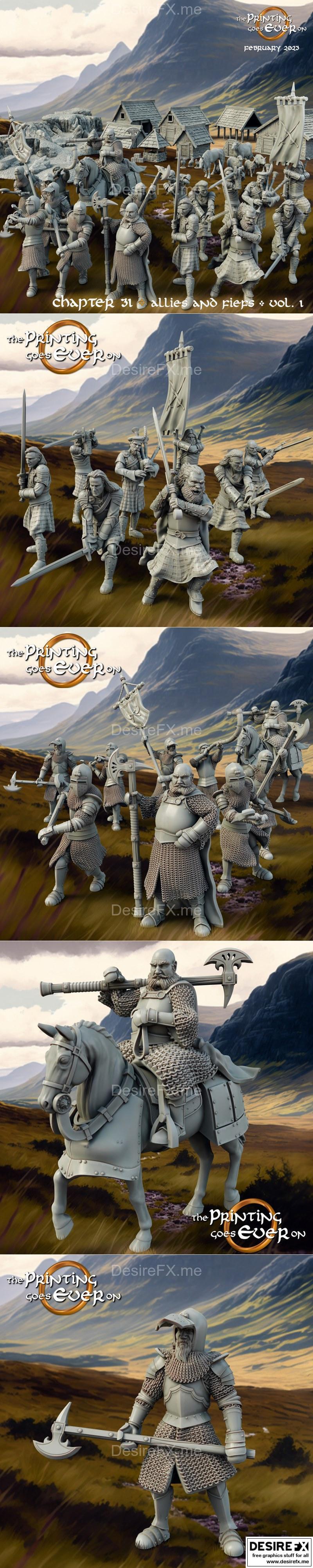 3D打印模型：盟友与封地 第一卷|The Printing Goes Ever On – Chapter 31 – Allies and Fiefs Vol 1 – 3D Print Model STL