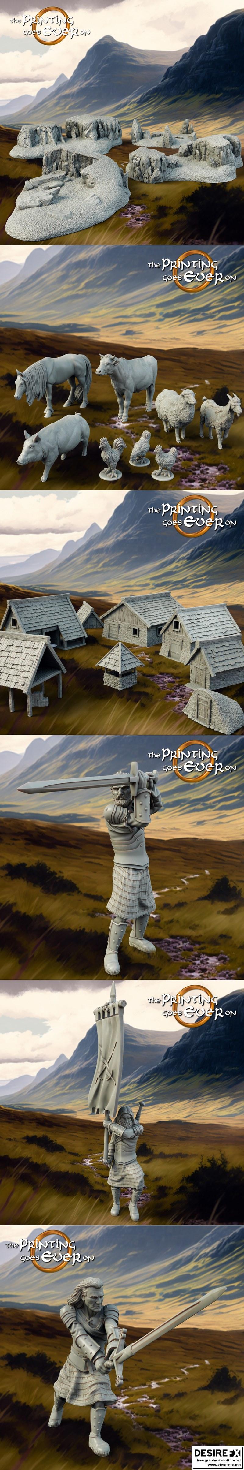 3D打印模型：盟友与封地 第一卷|The Printing Goes Ever On – Chapter 31 – Allies and Fiefs Vol 1 – 3D Print Model STL