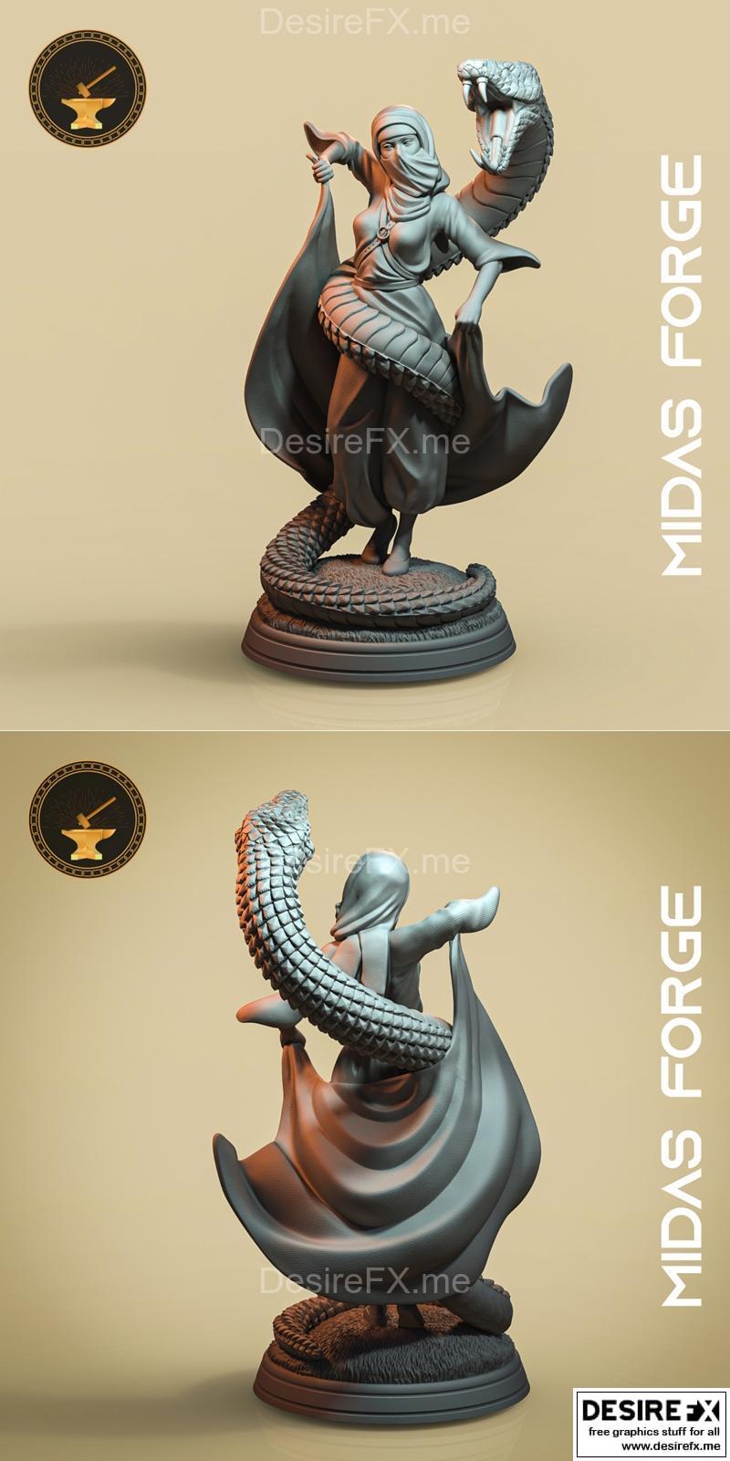 Aya，舞者——3D打印模型|Aya, The Dancer – 3D Print Model STL
