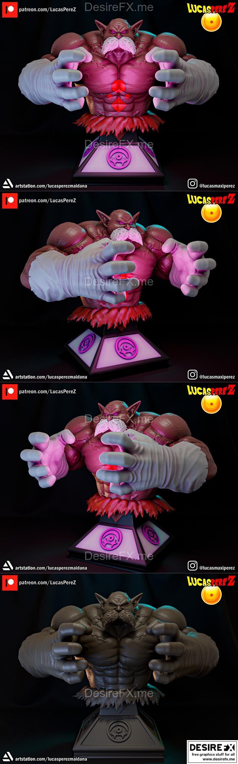 Toppo正装角色3D打印模型|Toppo Regular Bust – 3D Print Model STL