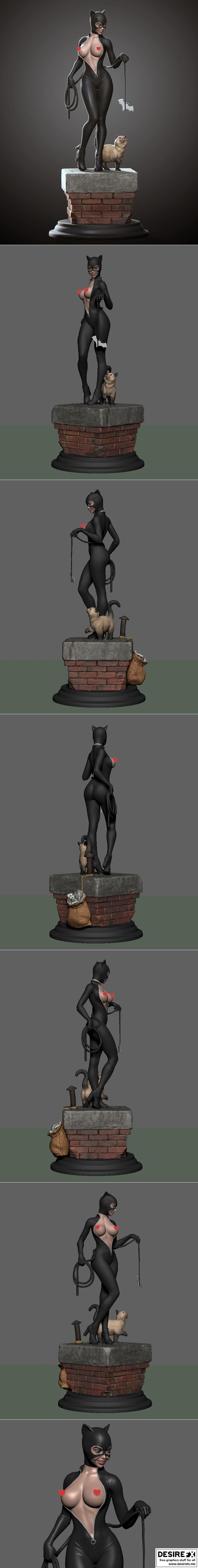 猫女 3D打印模型|Catwoman – 3D Print Model STL