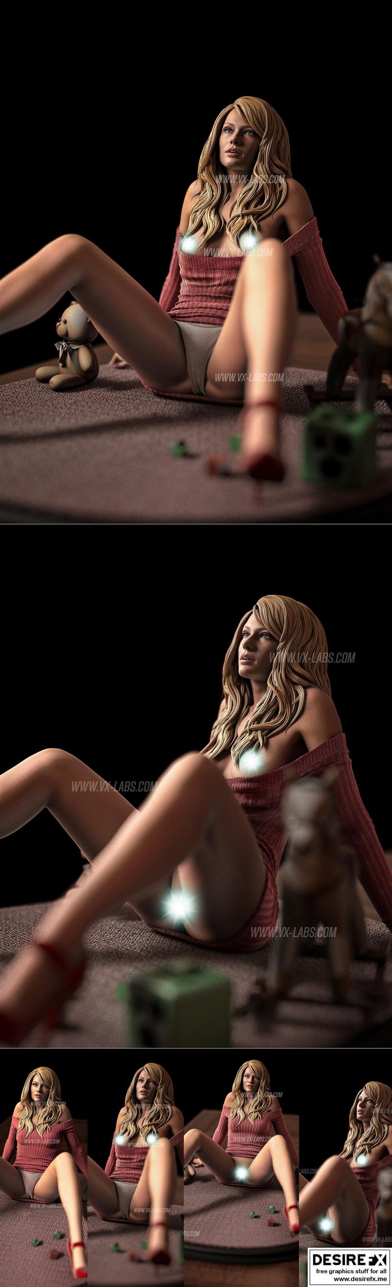 梅加·L——《华尔街之狼》——玛格特·罗比 3D打印模型|Megha L – Margot Robbie – Wolf of Wall Street – 3D Print Model STL