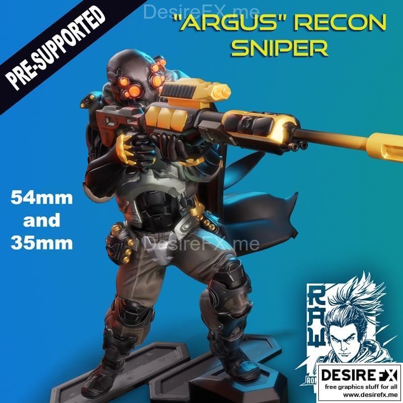 赛博朋克狙击兵——3D打印模型|Cyberpunk Sniper Trooper – 3D Print Model STL