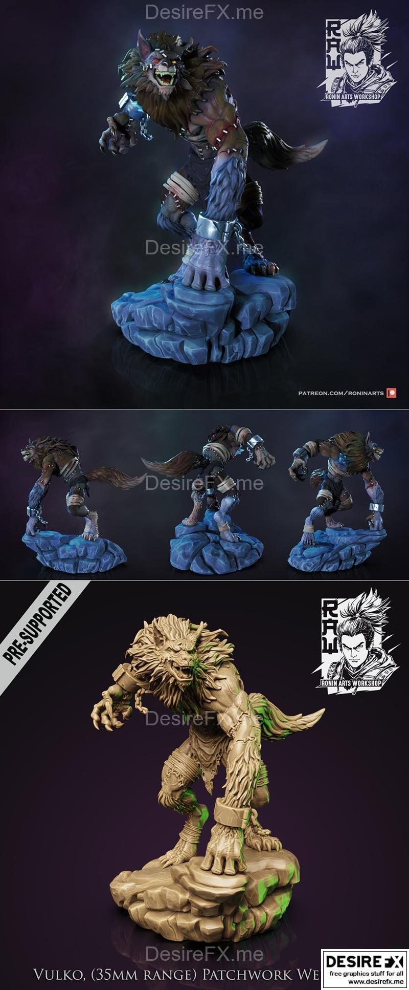 怪物古多克 3D打印模型|Monster Vulko – 3D Print Model STL