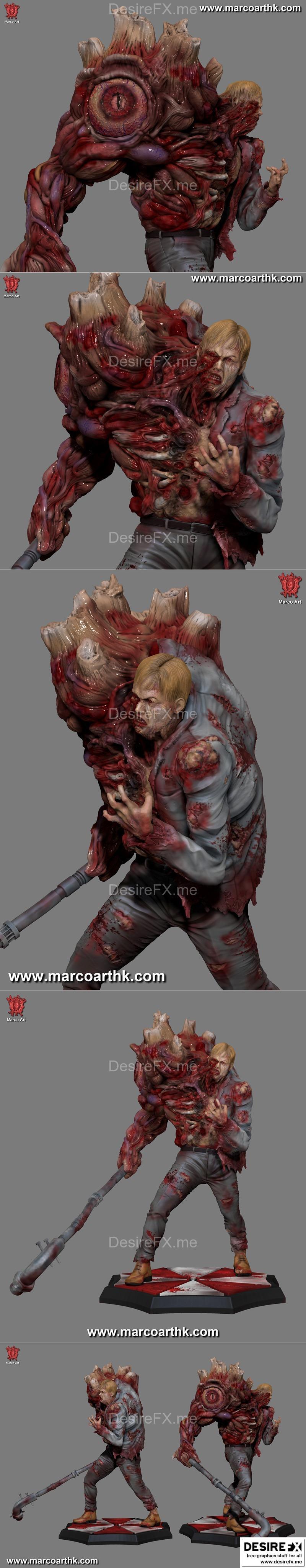 生化危机G1-3D打印模型|Resident Evil G1 – 3D Print Model STL