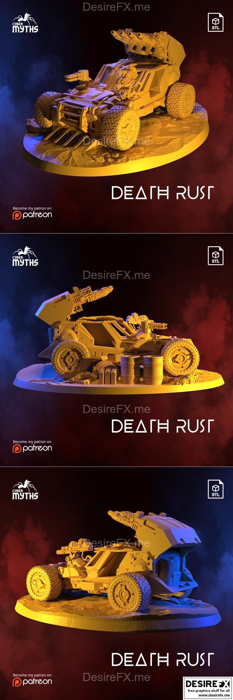 死亡锈迹车辆 3D打印模型|Cyber Myths – Death Rust Vehicle – 3D Print Model STL