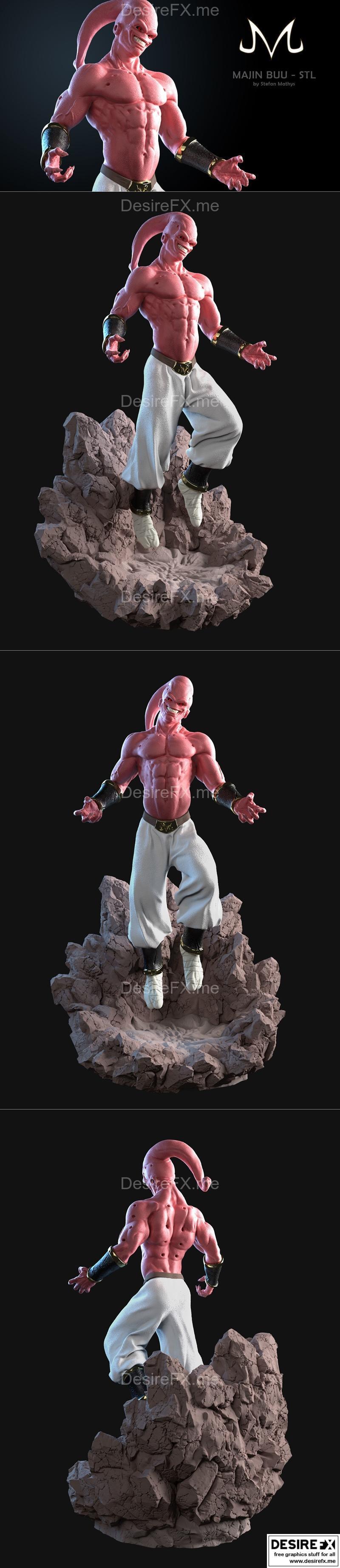 龙珠Z中的贝吉塔3D打印模型STL|Majin Buu from Dragon Ball Z – 3D Print Model STL