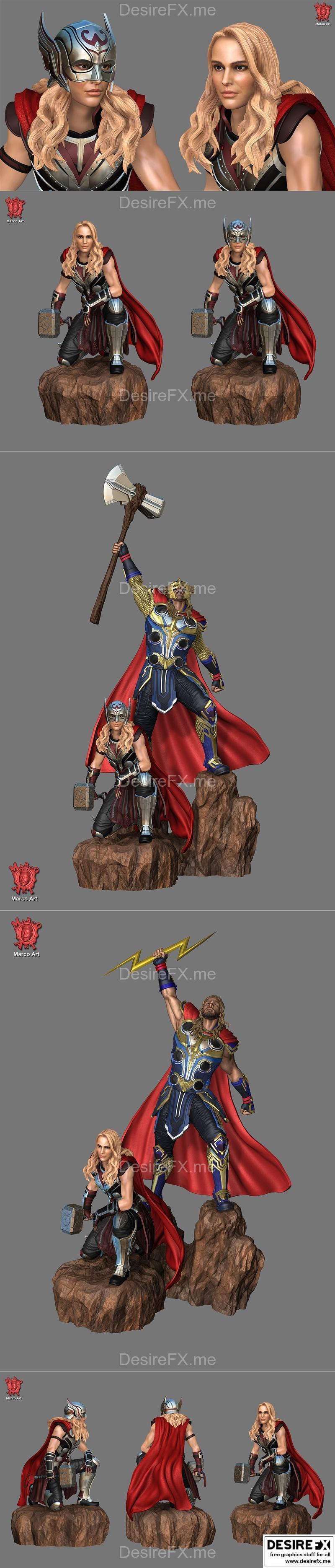 马可艺术 - 奥特曼 - 赛博坦巨神模型 3D打印版|Marco Art – Mighty Thor – 3D Print Model STL