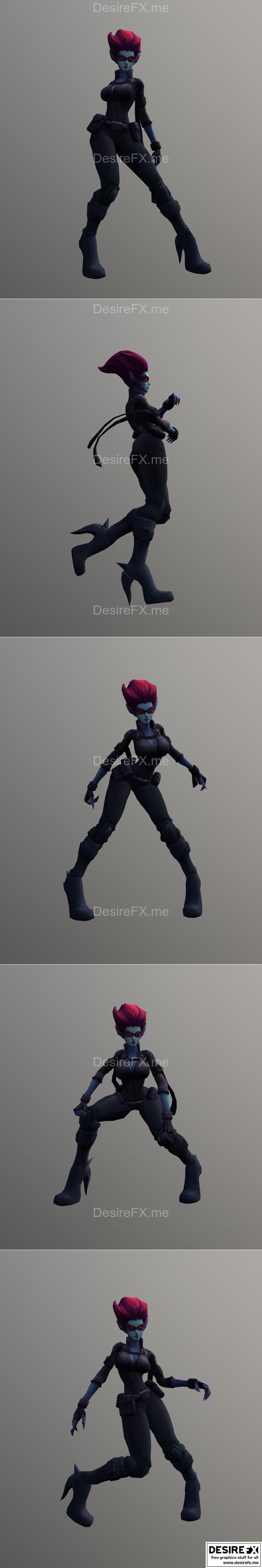 安全破解者艾维琳 - 舞蹈动画 - 3D打印模型|Safecracker Evelynn – Dance animation – 3D Print Model STL