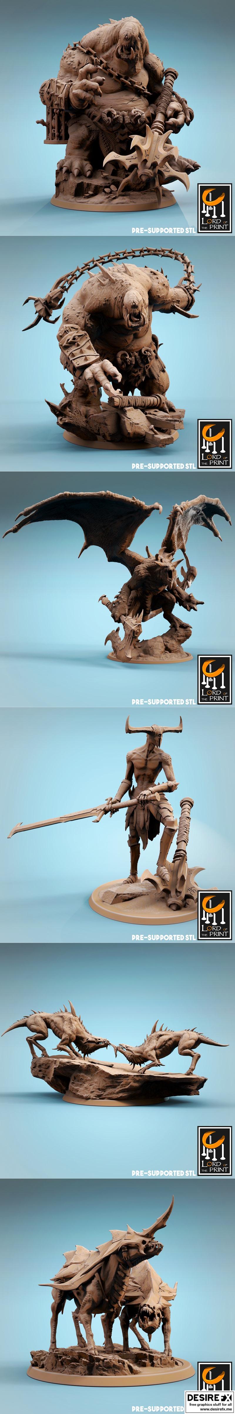 熔岩之坑—— infernus 3D打印模型|Lord of the Print – Crater of Infernus August 2022 – 3D Print Model STL