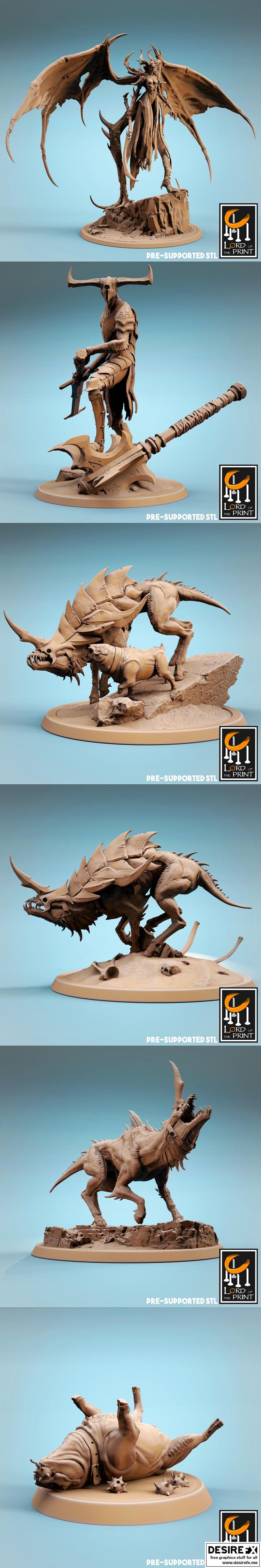 熔岩之坑—— infernus 3D打印模型|Lord of the Print – Crater of Infernus August 2022 – 3D Print Model STL