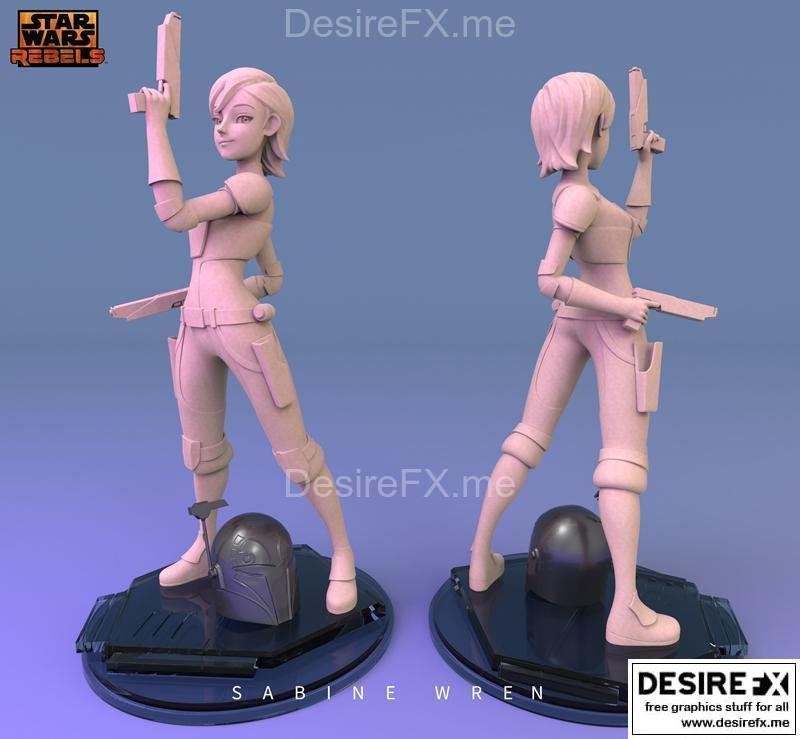 星球大战 Sabine Wren 3D打印模型|Sabine Wren Star Wars – 3D Print Model STL