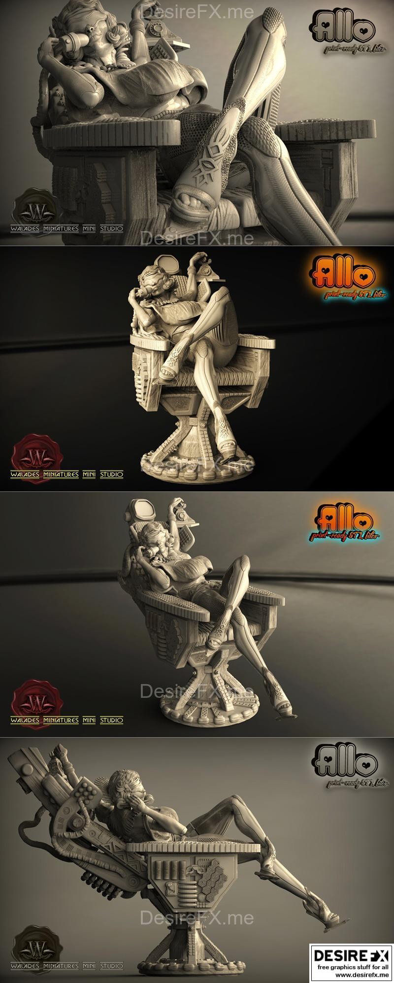 ALLO - 3D打印模型：赛博朋克装甲战士|ALLO – 3D Print Model STL
