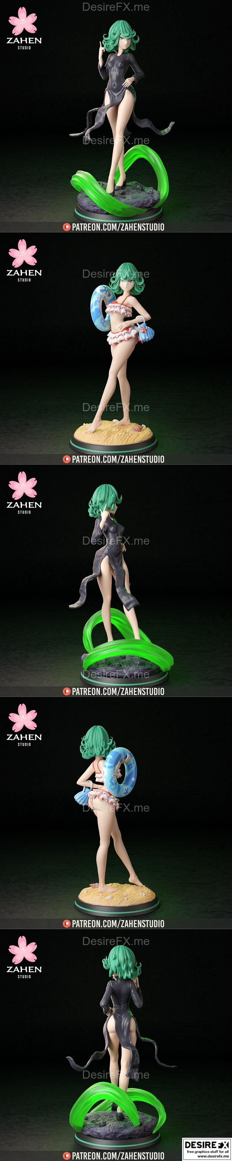 Zahen Studio - 立绘卷轴 - 3D打印模型|Zahen Studio – Tatsumaki – 3D Print Model STL