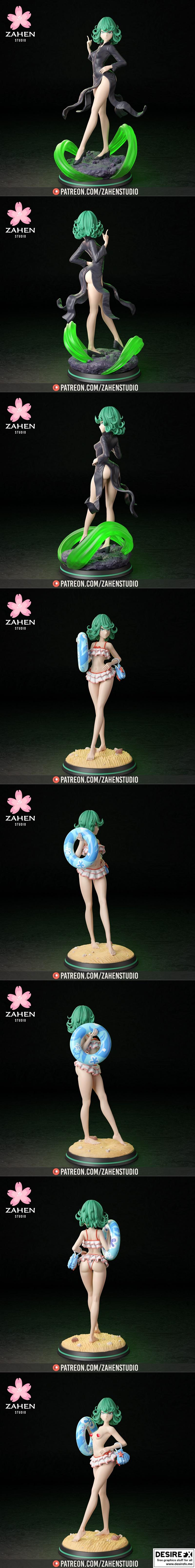 Zahen Studio - 立绘卷轴 - 3D打印模型|Zahen Studio – Tatsumaki – 3D Print Model STL