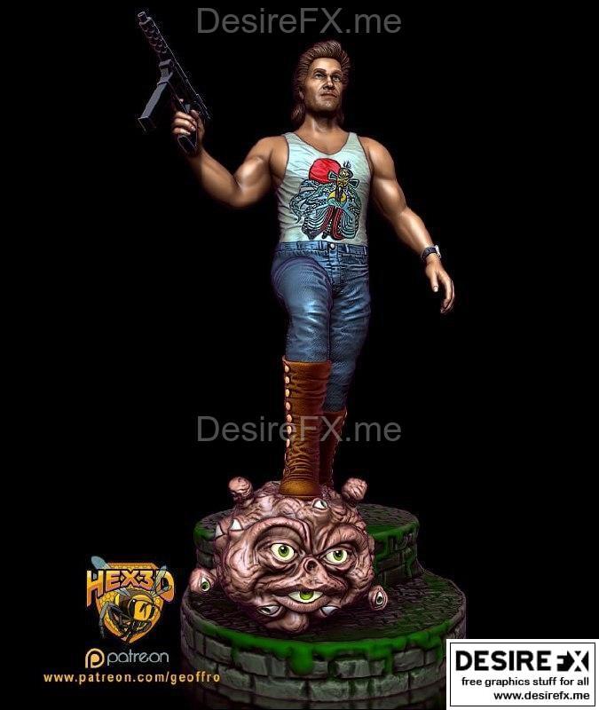 Hex3D - 乔克·伯顿V3 - 3D打印模型|Hex3D – Jack Burton V3 – 3D Print Model STL