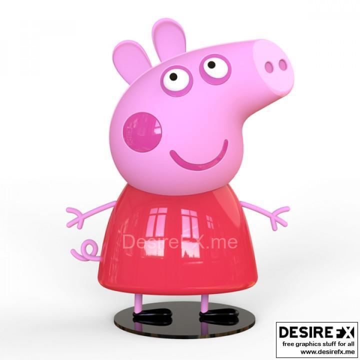小黄人3D打印模型|Peppa Pig – 3D Print Model STL