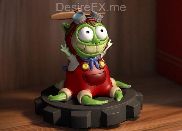 宠物怪物小水母——3D打印模型|Pet Monster Pipsquid – 3D Print Model STL