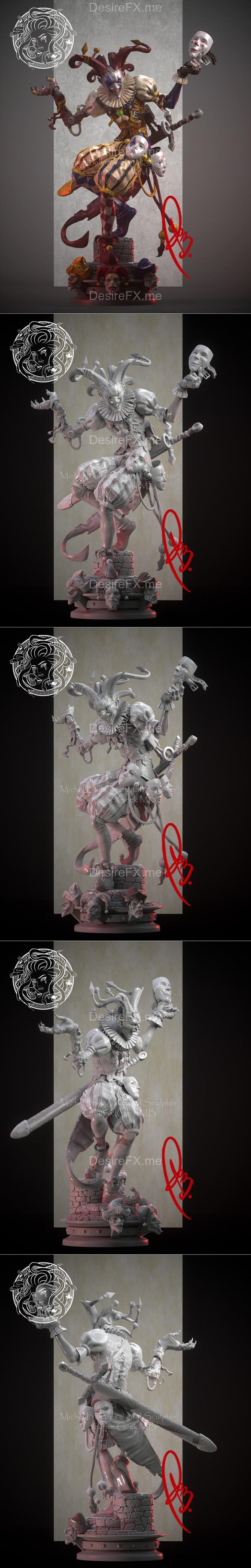 恐怖谐音者 3D打印模型|Harlequin of Horror by Creative Geek MB – 3D Print Model STL