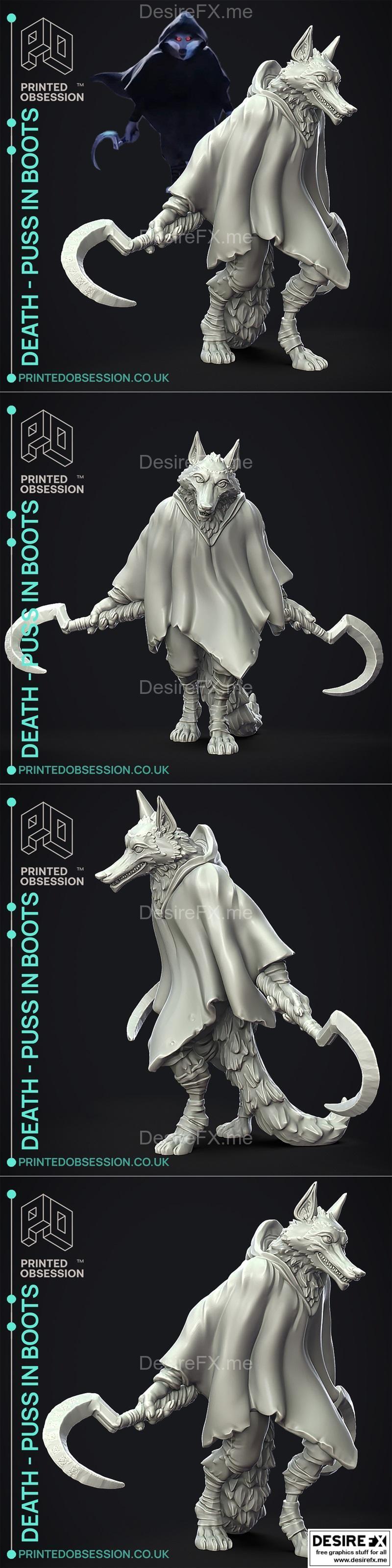 死亡猫王 3D打印模型|Death Puss in boots – 3D Print Model STL