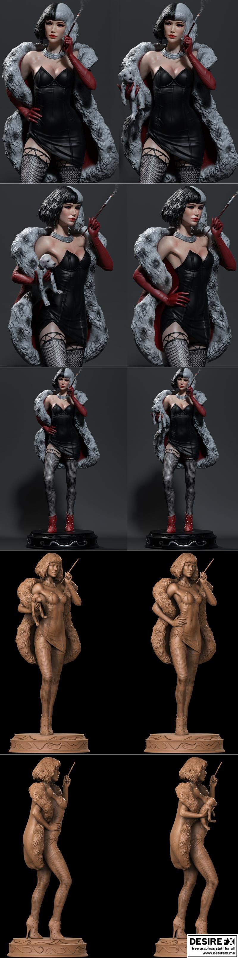 Cruella 3D打印模型|Cruella – 3D Print Model STL