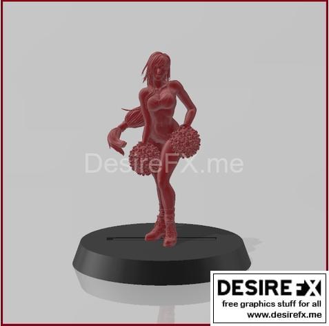 Amazon cheerleader 3D打印模型|Amazon Cheerleader 1 – 3D Print Model STL