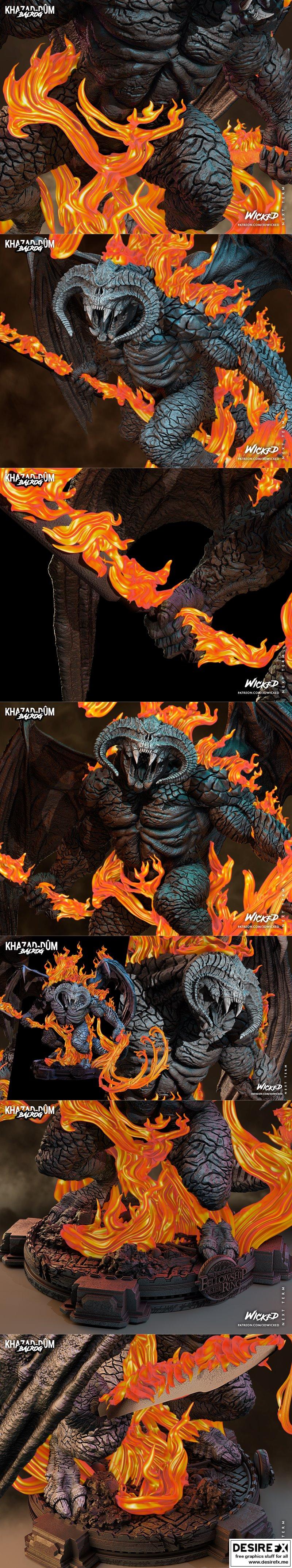 WICKED巴洛克雕塑 3D打印模型|WICKED – Barlog Sculpture – 3D Print Model STL