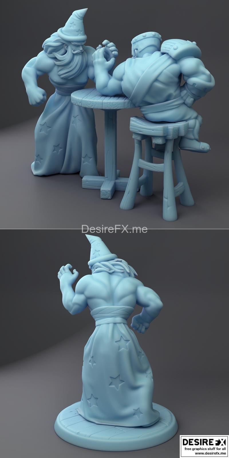 双女神——魔导士——3D打印模型|Twin Goddess – Magus the Wizard – 3D Print Model STL