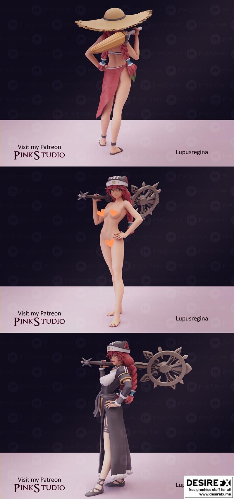 Overlord 3D打印模型：狼之女王 Lupusregina|Overlord – Lupusregina – 3D Print Model STL