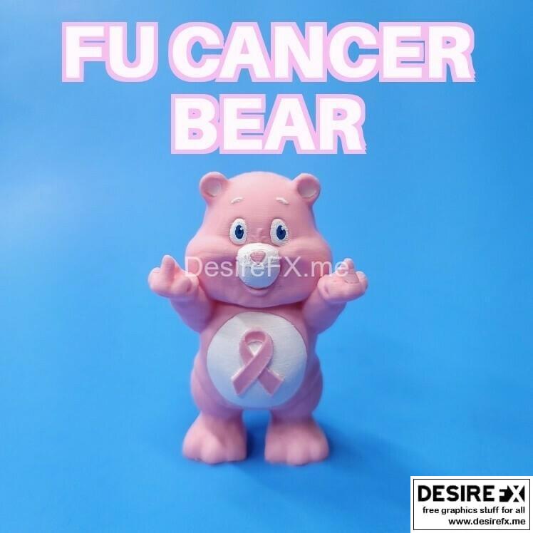 FU癌症熊 – 3D打印模型|FU Cancer Bear – 3D Print Model STL