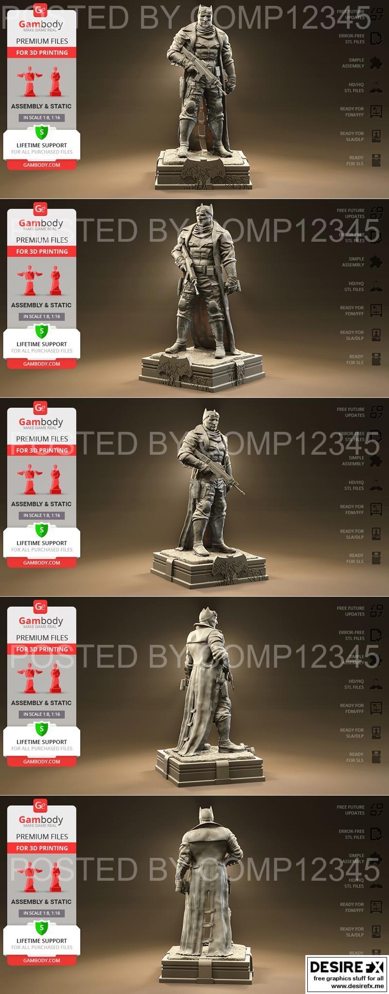 Gambody - 蝙蝠侠噩梦 - 3D打印模型|Gambody – Batman Knightmare – 3D Print Model STL