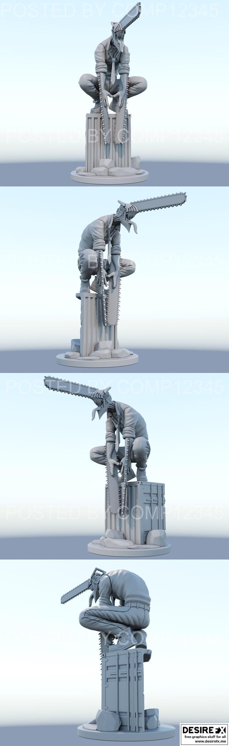 chainsawman Denji 3D打印模型|Denji from Chainsawman – 3D Print Model STL