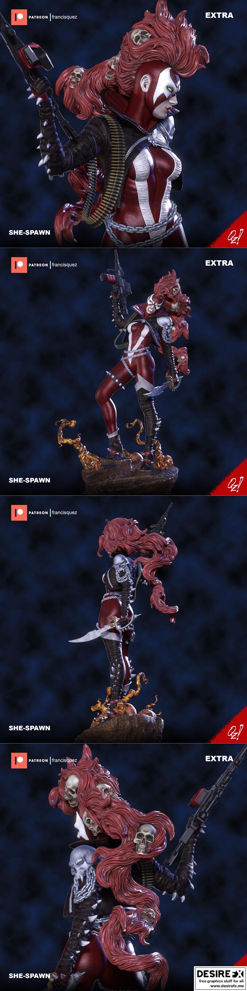 She-Spawn - 3D打印模型|She-Spawn – 3D Print Model STL