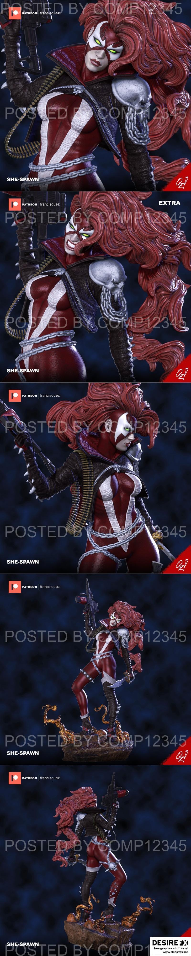 She-Spawn - 3D打印模型|She-Spawn – 3D Print Model STL
