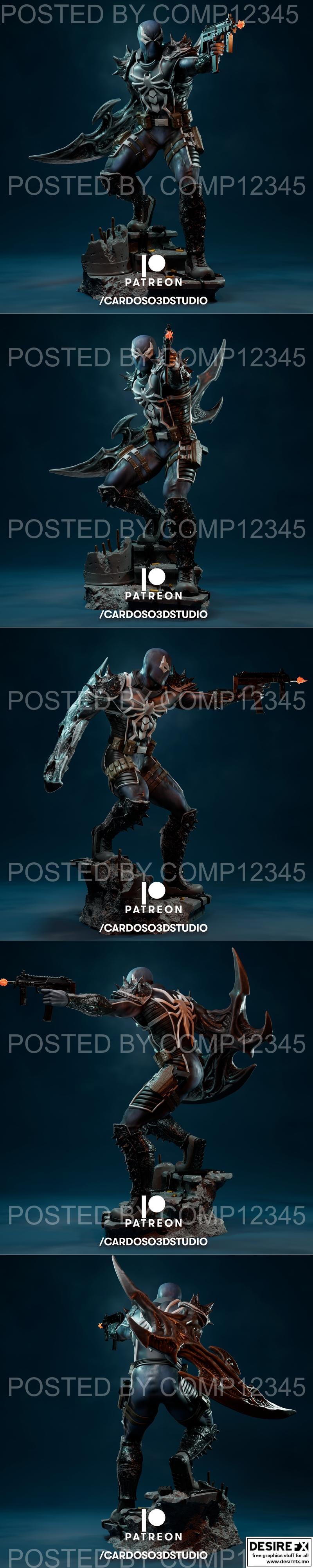 Agent Venom 3D打印模型|Agent Venom – 3D Print Model STL