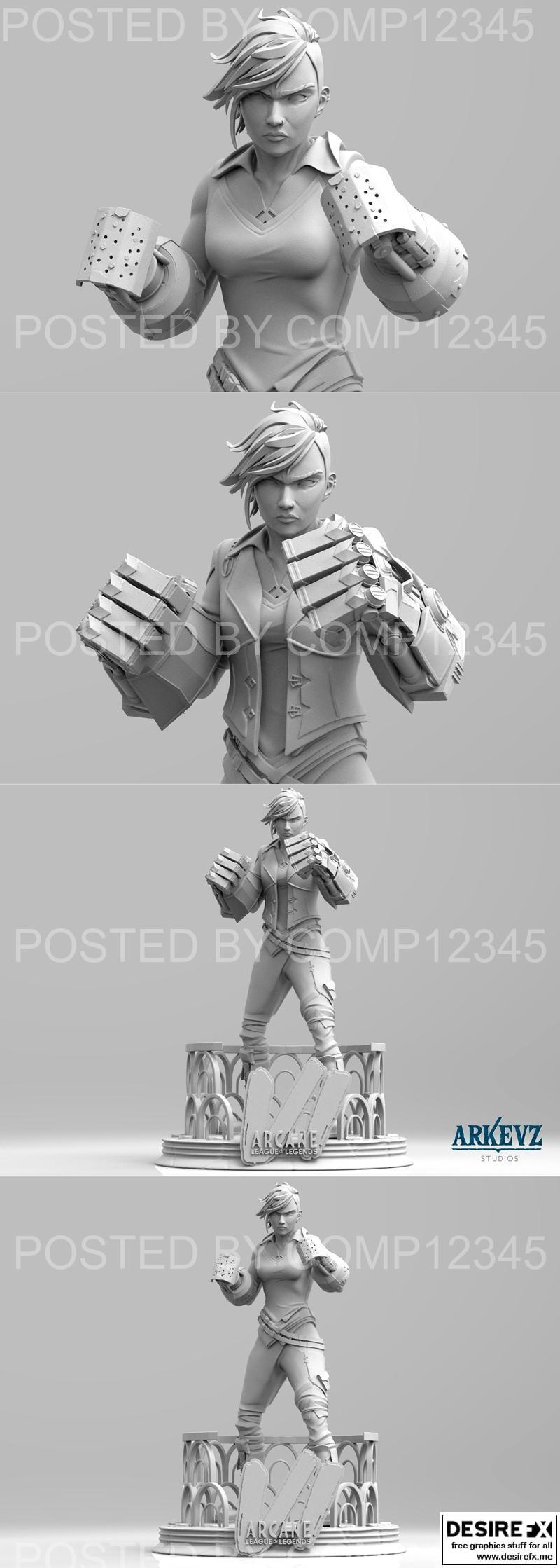 Vi - 影之刃 - 3D打印模型|Vi – Arcane – 3D Print Model STL