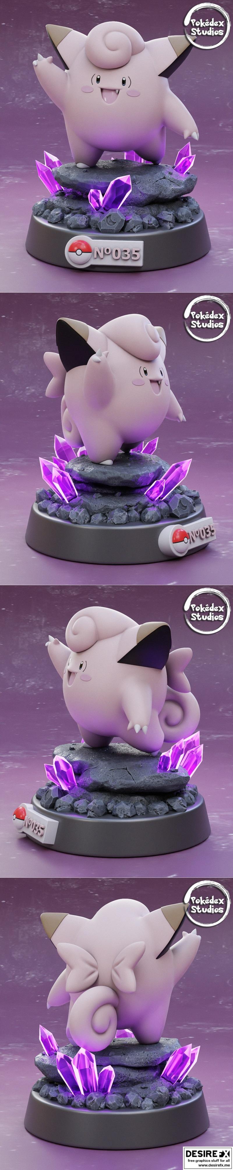 Clefairy 3D打印模型|Clefairy – 3D Print Model STL