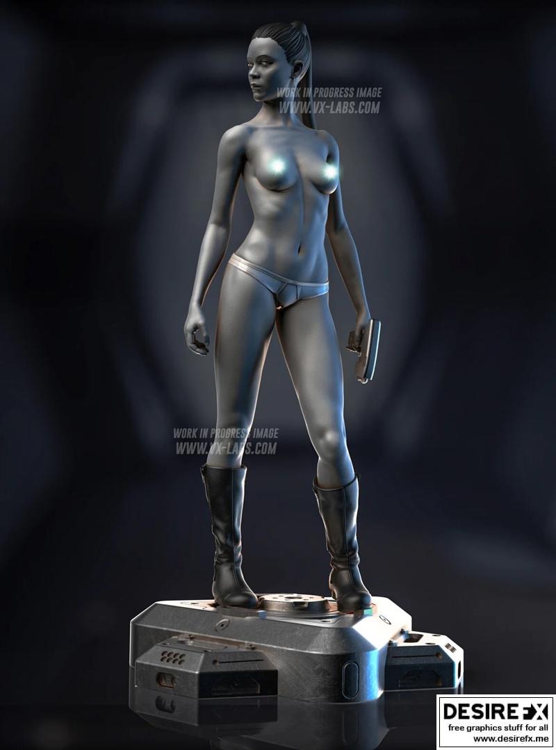 乌苏拉3D打印模型|Nyota Uhura with NSFW version – 3D Print Model STL