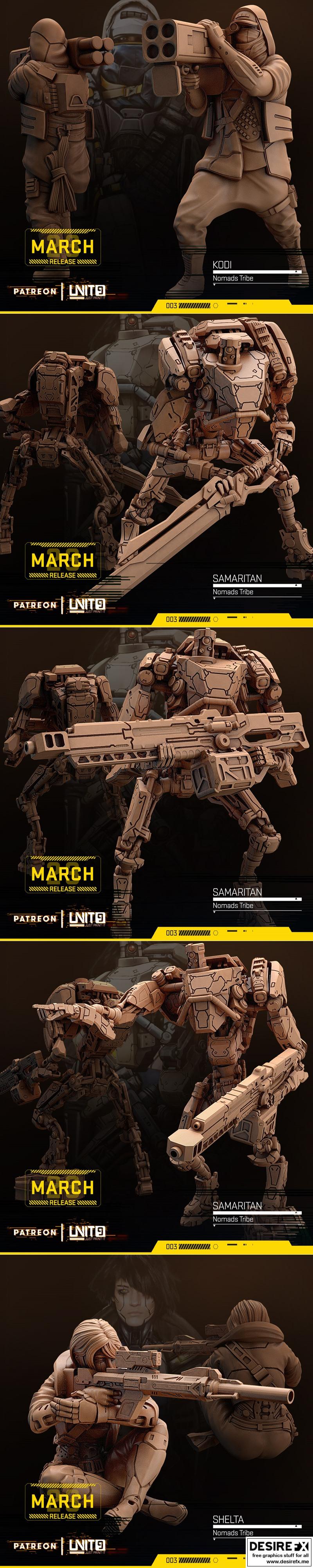 3D打印模型：赛博朋克2077角色模型-艾德里安·沃克|Unit 9 March 2023 – 3D Print Model STL