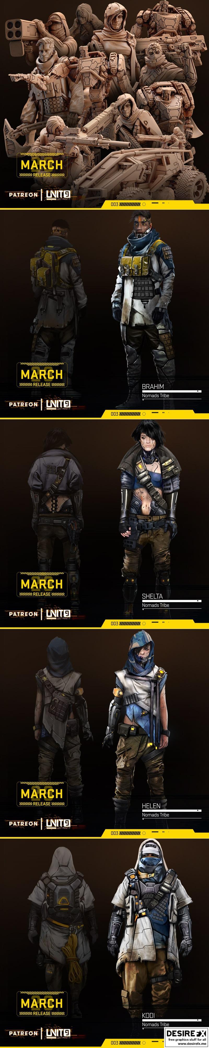 3D打印模型：赛博朋克2077角色模型-艾德里安·沃克|Unit 9 March 2023 – 3D Print Model STL