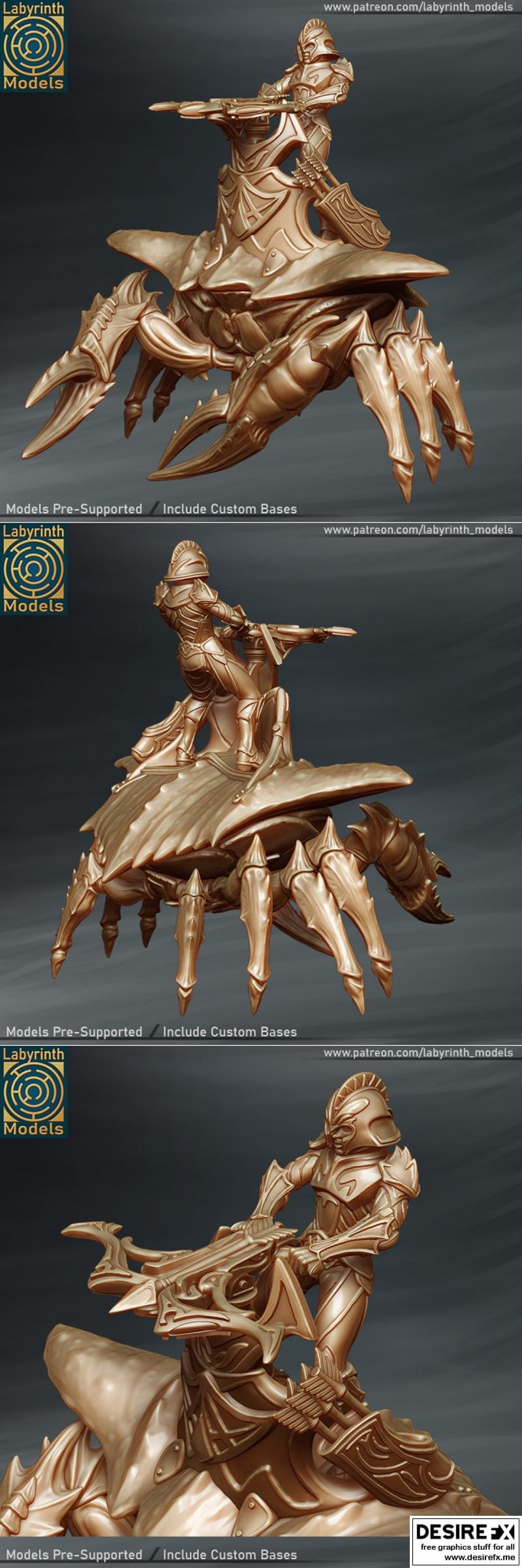 Battle Crab 3D打印模型|Battle Crab – 3D Print Model STL