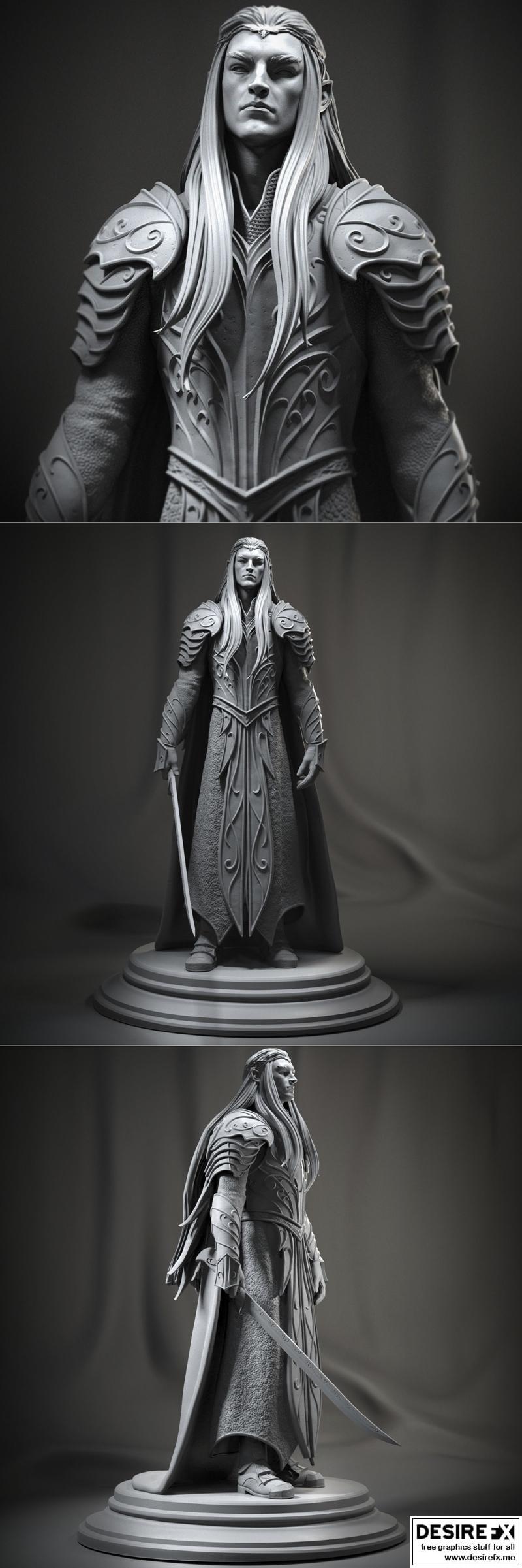 托尔金世界·树人王泰兰德·3D打印模型|Thranduil – 3D Print Model STL
