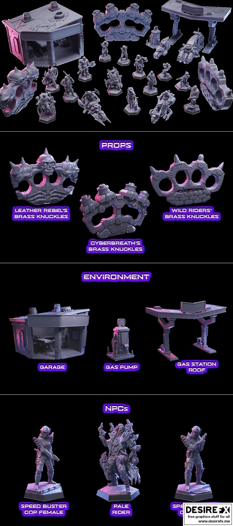 洛特工作室科幻作品《高速公路切割者》3D打印模型|Loot Studios Sci-Fi – Highway Slicers March 2023 – 3D Print Model STL